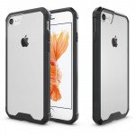 Wholesale iPhone 7 Plus Air Hybrid Clear Case (Black)